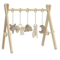 LuMali Baby Gym Spielbogen Spieltrapez mit handgemachte sensorische Spielzeuge, spielbogen Für Kleinkinder Montessori Spiel Spielzeug Für Kleinkind