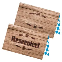 itenga 24x Tischkarten Reserviert! Platzkarten Oktoberfest Bayern Mottoparty