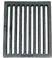 Ofenrost 18x22 cm Gussrost Kaminrost eckig Ascherost Tafelrost Gusseisen