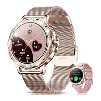 Damen Smartwatches, Sportuhr, Smartuhr, Fitnessuhr mit Telefonfunktion Smartwatch WhatsApp Notiz/Menstruation/Fitness Tracker Uhr, IP67 Wasserdicht/1.2" Voll Touchscreen mit Blutsauerstoff/Pulsmesser, Sportuhr/Schrittzähler/Schlafmonitor/Aktivitätstracker für iOS/Android