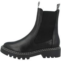 Tamaris Damen Stiefeletten Chelsea Boots Leder Halbschaft 1-25455-25, Größe:40 EU, Farbe:Schwarz