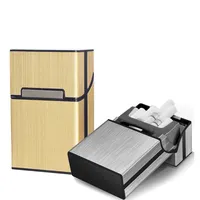 Zigarettenetui Metall Classic 18er Box Zigarettendose Silber Cigarette case  box - KENAI