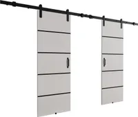 KIER FURNITURE Schiebetüren LORNI DUO 172 - Universal - Weiß 172x205x1,6 cm