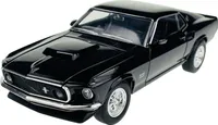 Welly 1969 Ford Mustang Boss 429 Schwarz  Maßstab 1:24 Modellauto 24067