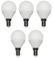 5 x LED Glühlampe Glühbirne Tropfen Kugel E14 3W Ersatz für 25W 250lm 3000K 230V