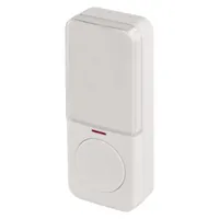 EMOS wasserdichte Ersatz-Klingeltaste in Weiß, Reichweite 150 Meter, batteriebetrieben, IP56, für P5734 und P5734B, Modell P5734T