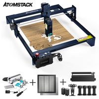 ATOMSTACK A10 Pro 4 IN 1 Graviermaschinen Set (10W Engraving maschine+Air Assist System+R3 PRO Roller Set+Honeycomb Wabenarbeitstisch 400*400mm)