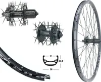 Bärwinkels Hinterrad 26" MTB DH21 Disc Shimano TX506 Scheibenbremse 6 Loch 21-559 26 Zoll