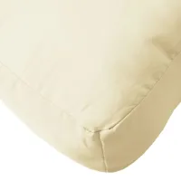 vidaXL Palettenkissen Creme 60x60x12 cm Stoff