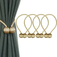 4 Raffhalter mit Magneten, Klemme zum Halten Ihrer Vorhänge oder Gardinen, für Zuhause, Büro, Dekoration