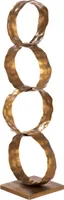 Gilde Skulptur, "Rings", Metall, goldfarben, VE 3, L. 10 cm, B. 12 cm, H. 41 cm 74212
