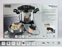 BEEM Vitatherm Schnellkochtopf Set 6L – Edelstahl & Antihaft alle Herdarten