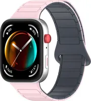 Pro Huawei Watch Fit 4 / 4 Pro / 3 Dvoubarevný silikonový pásek na ruku Pink