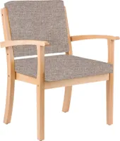 Stuhl für Schwergewichtige mit Armlehnen bis 250kg Alexander XXL Adipositas Schwerlaststuhl Stoff Kariba Beige