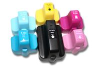 vhbw 6x Tintenpatronen kompatibel mit HP Photosmart C5180, C5177 Drucker - Set Cyan, Light Cyan, Light Magenta, Magenta, Schwarz, Yellow (Kompatibel)