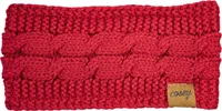 Cosey- gefüttertes weiches Strick Stirnband mit Innenfleece in rot