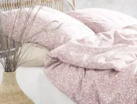 Irisette Seersucker Bettwäsche-Garnitur Mina Easy 8440 Farbe rosa-60 Größe 135x200 + 80x80 cm