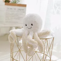 Oktopus Kuscheltier - 18 cm weißes Plüschtier Tintenfisch Stofftier