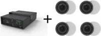 VivoLink audiopack Subwoofer 8" 50W+ 4 x Deckenlautsprecher - Lautsprecher (AUDIOPACK4)