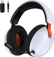 2.4GHz Wireless Gaming Headset für PS5, PS4, PC, Phone, Switch, 50mm Treiber Gaming Kopfhörer, einklappbares Mikrofon mit Geräuschunterdrückung, Bluet