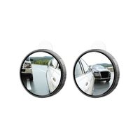 XO Blind Spot Mirror 360° Blind Spot Mirror Prídavné zrkadlo okrúhle Ø250 mm Sada 2 ks sivá