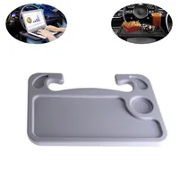 Auto Multi Lenkrad Tablett Schreibtisch Auto Esstisch Mit Becherhalter Laptophalter Tablett für Essen Notebook Grau