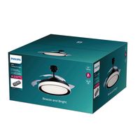 Stropný ventilátor Bliss LED DC 28W+35W čierny