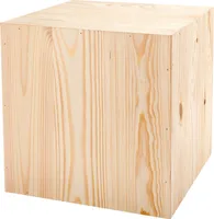 Holzblock 30x30x30cm - Holzständer Deko – Holz Blumenständer - Baumstamm Deko zum Haus – Holz Deko - Blumensäule Holz - Holzbox - Blumenhocker Holz