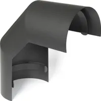 Raik Rauchrohrbogen / Ofenrohr 150mm - Thermoschild 90° gussgrau