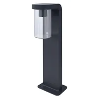 LEDVANCE LED Stehleuchte und Wegeleuchte für 1x E27 Leuchtmittel, Design Leuchte in moderner Optik, 50cm Höhe, aus Aluminium und klarem Glas, ENDURA CLASSIC CASCADE 80CM Post E27 CLR