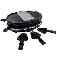 Syntrox Raclette mit Grill und Heißer Stein für 8 Personen