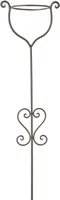 Beetstecker mit Topfhalter Metall Rankstab Garten H118cm rost