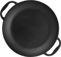 BBQ-Toro Paella Pfanne, 6 Personen | Ø 36 cm | Gusseisen Grillpfanne mit Griffen