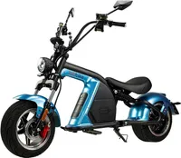 Elektrický skútr BILI COCO FUTURE 2000 W, 60V 30Ah lithiová baterie, s alarmem, držák mobilního telefonu, 45 km/h, modrý