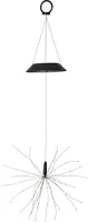 LED solárny vešiak FIREWORK čierna 90 teplá biela 45x26cm vonkajší 480-57