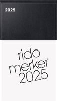 rido idé Tischkalender "Merker Miradur" 2025 schwarz