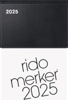 rido idé Tischkalender "Merker Miradur" 2025 schwarz