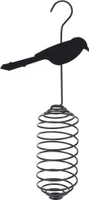 Vogelfutterhaus Vogelfutterstation Vogelfutterstelle für Fettbällchen aus Metall 30 cm