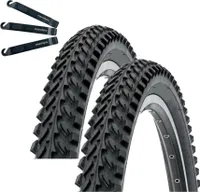 2 x Kenda K-898 26" MTB Fahrradreifen Schwarz 50-559 (26 x 1.95) +2 passende DV Schläuche inkl. maxxi4you Reifenheber