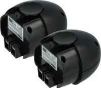 vhbw 2x Akku kompatibel mit Metabo Powermaxx, Powergripp Flashlight, 600059510, Powergrip 2, Powermaxx 4.8 Werkzeug (1500 mAh, NiMH, 4,8 V)