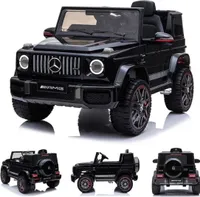 ES-Toys dziecięcy samochód elektryczny Mercedes G63 AMG, MP3, amortyzator, pilot zdalnego sterowania