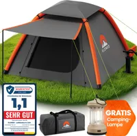 ELONEO aufblasbares Zelt für 1-3 Personen mit Vordach & Luftpumpe, Camping Zelt wasserdicht, Luftzelt ultraleicht, Inflatable Tent, Glamping Zelt mit gratis LED Licht