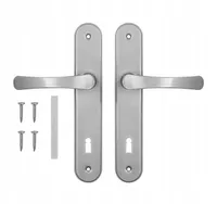 ADGO® Türdrücker Haustürgriff 72 Türgriffe Griff mit Schlüsselloch Silber