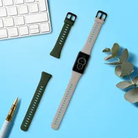 kwmobile 2x Sportarmband kompatibel mit Huawei Band 6 Armband - Fitnesstracker Band Set aus TPU Silikon