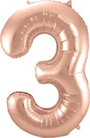 Folat FOLIENB.ZAHL 3 ROSEGOLD ROSEGOLD