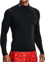 Under Armour Heatgear Armour Comp Mock Langarm-t-shirt Schwarz L / Regular Mann Schwarz L