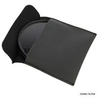 Minadax Objektivfilter Filtertasche Filteretui Größe S (100mm x 96mm) Schwarz für SLR, DSLR Kameras