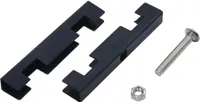 vidaXL U-Mattenverbinder 10 Sets Anthrazit