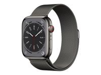 Apple Watch Series 8 Edelstahl Cellular 41mm Graphit (Milanaise graphit) *NEW*