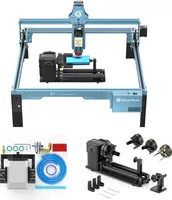 SCULPFUN S1 Lāsergravurmaschine mit Air Assist und RA PRO MAX Drehfutter: Hochpräziser 90W CNC-Lāserschneider, ideal für Holzbearbeitung